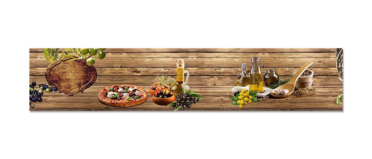 Наклейка виниловая на кухню Zatarga Деревянный стол 600х3000 мм (1289776329)