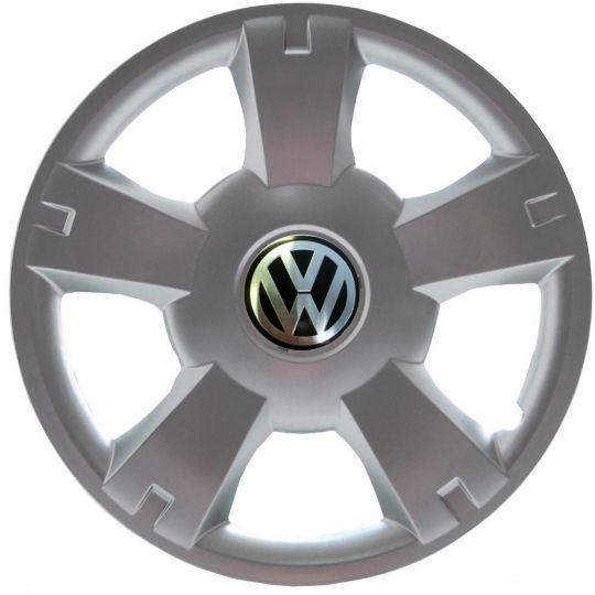 Автомобильные колпаки SKS 201 R14 с логотипом Volkswagen 4 шт. Серебристый