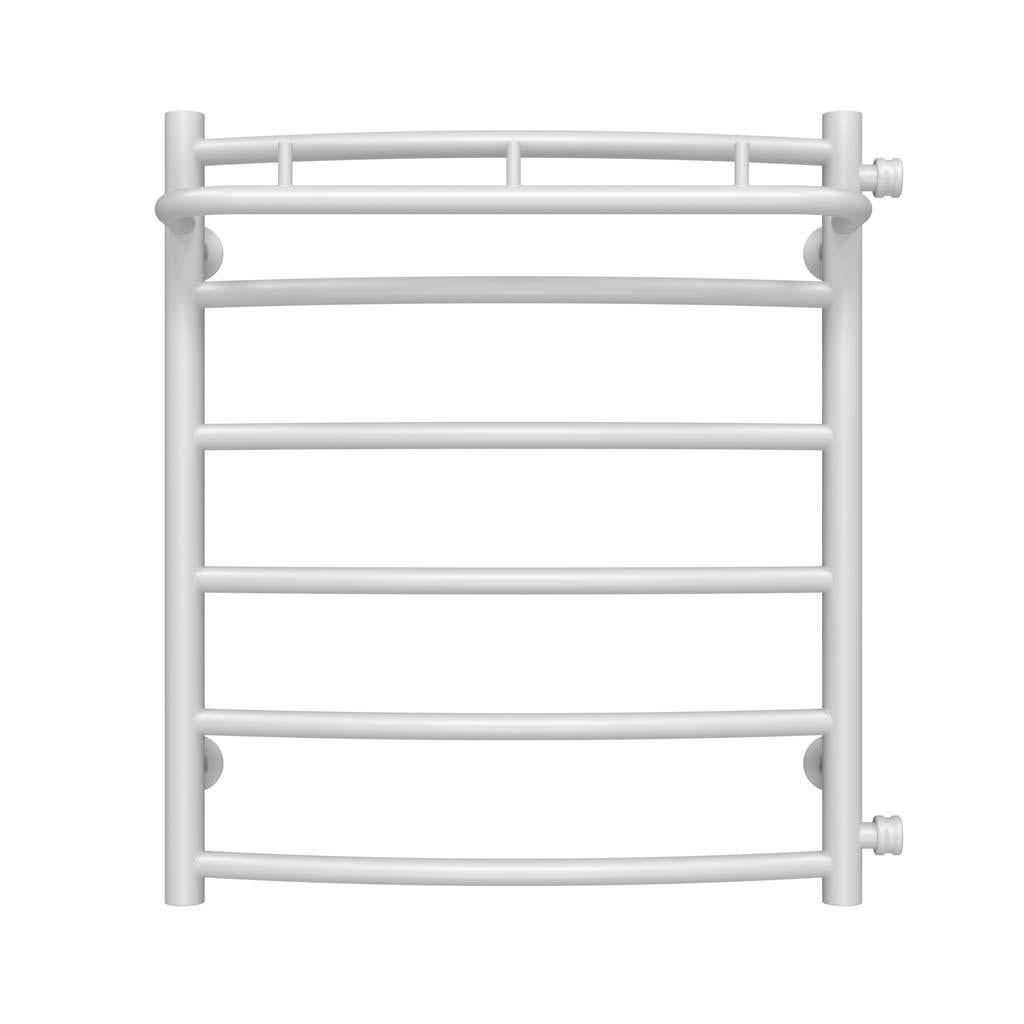 Рушникосушарка водяна Deffi Класік N П6 бокове праве підключення нержавіюча сталь 500х600 мм Білий (C.KN.60.50.6.W.C)