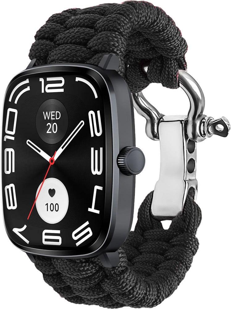 Ремінець з паракорду Ruper для смарт-годинника Haylou RS5 LS19 Black (40962-2B)