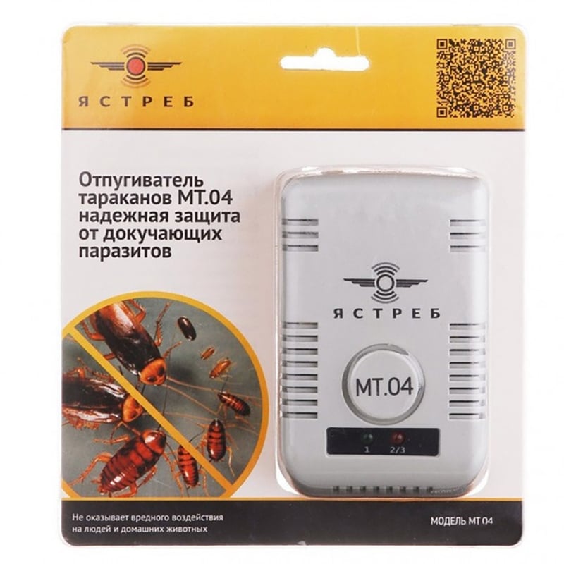 Відлякувач ультразвуковий Яструб МТ.04 від комах та тарганів (tf6759) - фото 2