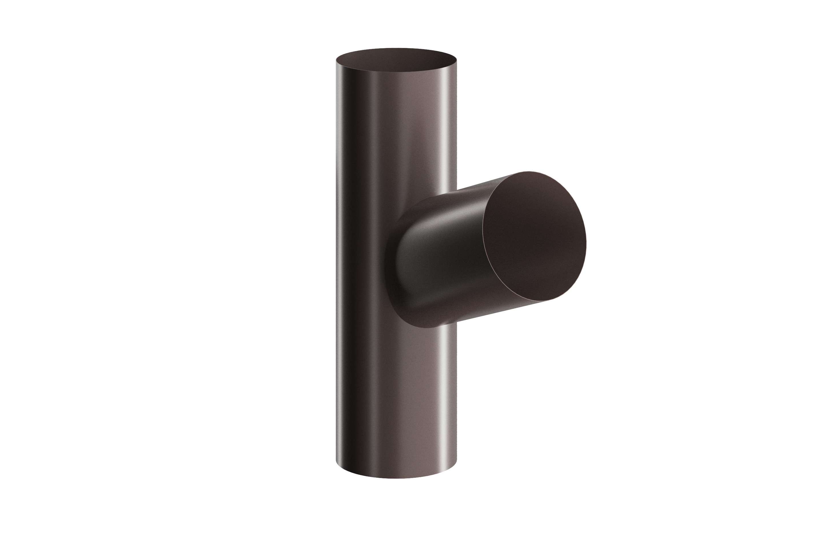 Тройник Forostina 87 мм RAL 8017 Коричневый (vo-24925/68)