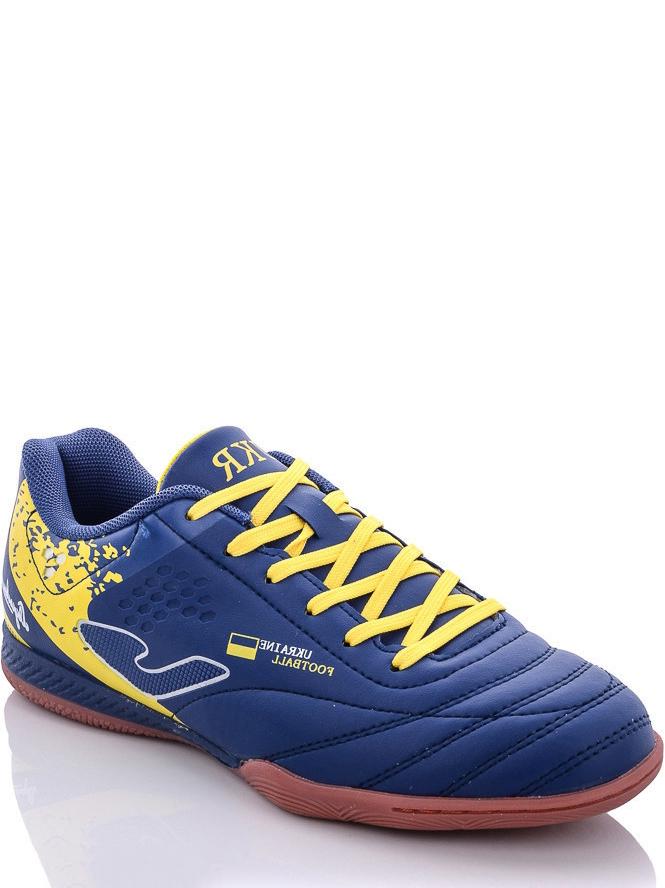 Футзалки Demax B2303-8Z на резиновой подошве р. 35 Сине-желтый (99623)