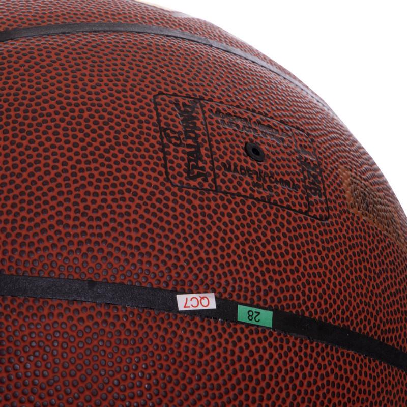 М'яч баскетбольний гумовий Zelart SPALDING Defender Brick 76030Z №7 Коричневий (DR006124) - фото 3 М'яч баскетбольний гумовий Zelart SPALDING Defender Brick 76030Z №7 Коричневий (DR006124) - фото 3