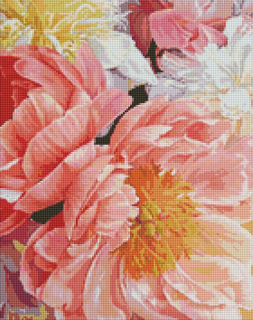 Мозаика алмазная Душистые пионы 40x50 см (AMO7272)