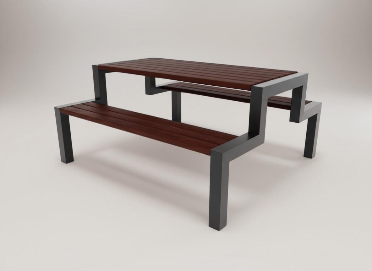 Комплект садовой мебели Tobi Sho Комбо Дуо стол/скамейки 130 см Каштан (komd130ks)