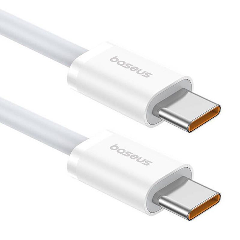 Дата-кабель BASEUS Superior 2 Fast Charging Type-C to Type-C 100W 1 м Moon White (P10365200211-03) - фото 3