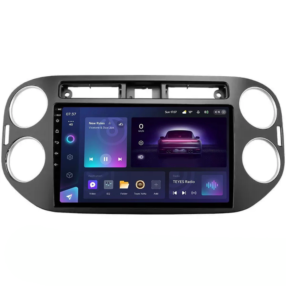 Штатна магнітола Teyes CC3 2K 4+32 Gb Volkswagen Tiguan 1 NF black 2006-2017 A 9" (AR-75900)