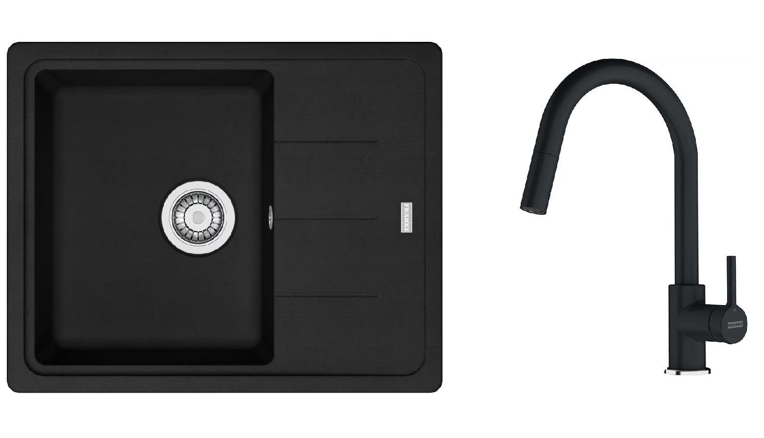Комплект из мойки Franke Basis BFG 611-62 и смесителя Franke Lina (115.0626.053)