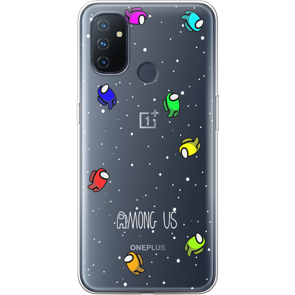 Чехол Boxface OnePlus Nord N100 Among Us Invisible Прозрачный силикон (42753-bk76-42753)