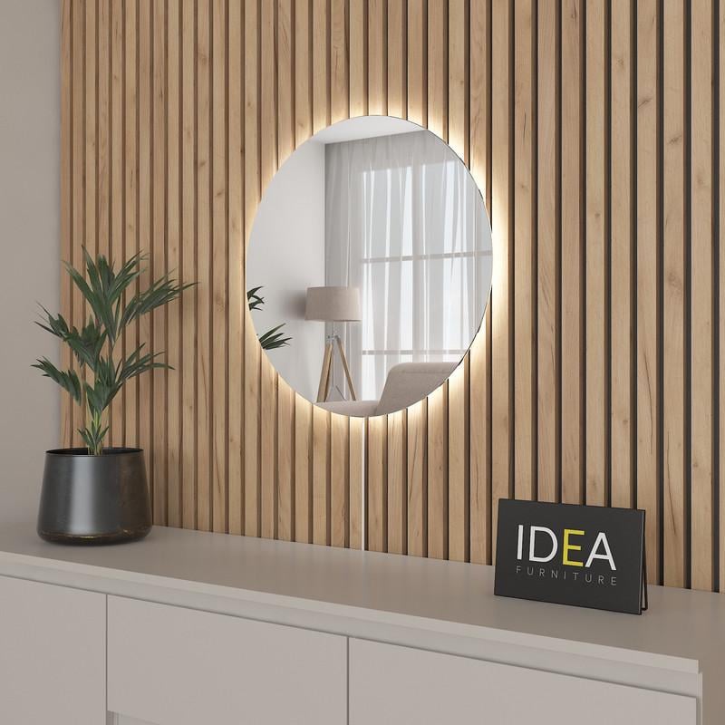 Дзеркало з підствікою кругле IDEA В-27,55x55 см (10020)