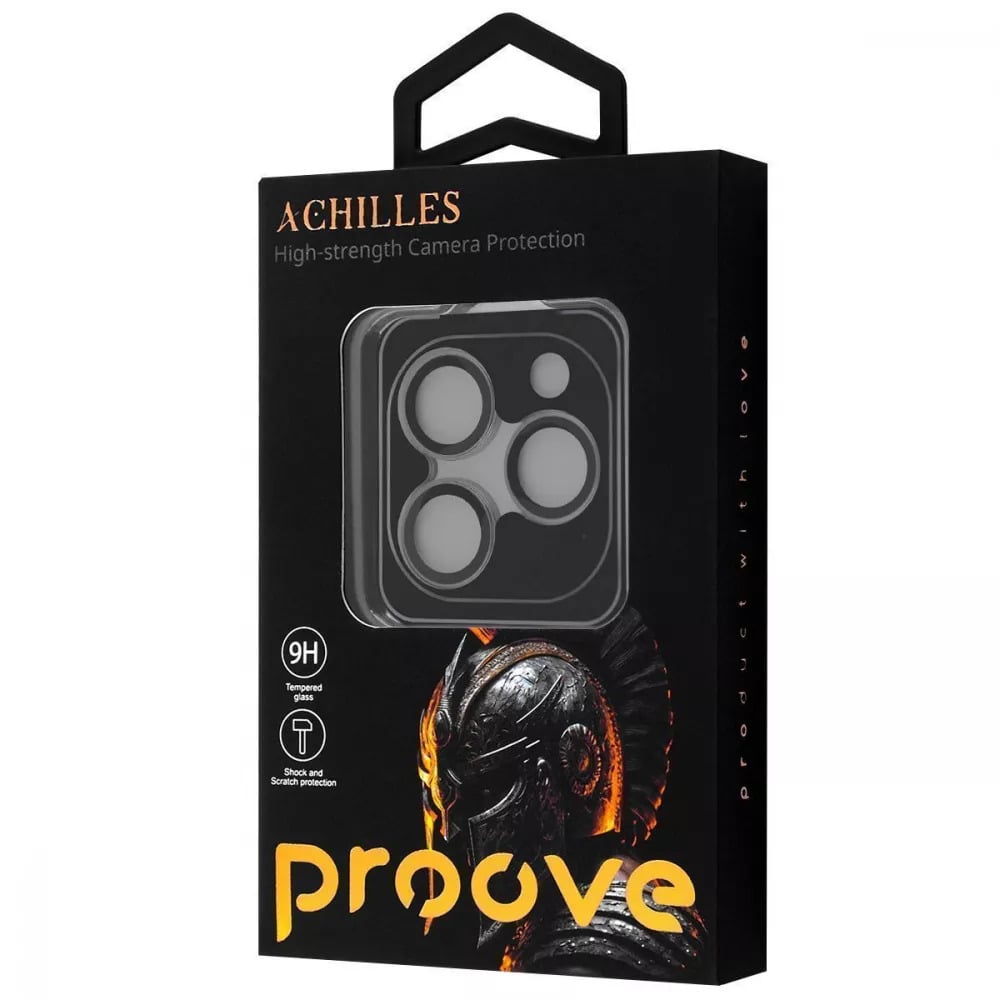Защита камеры Proove Achilles для iPhone 16 Pro/16 Pro Max Desert titanium - фото 2