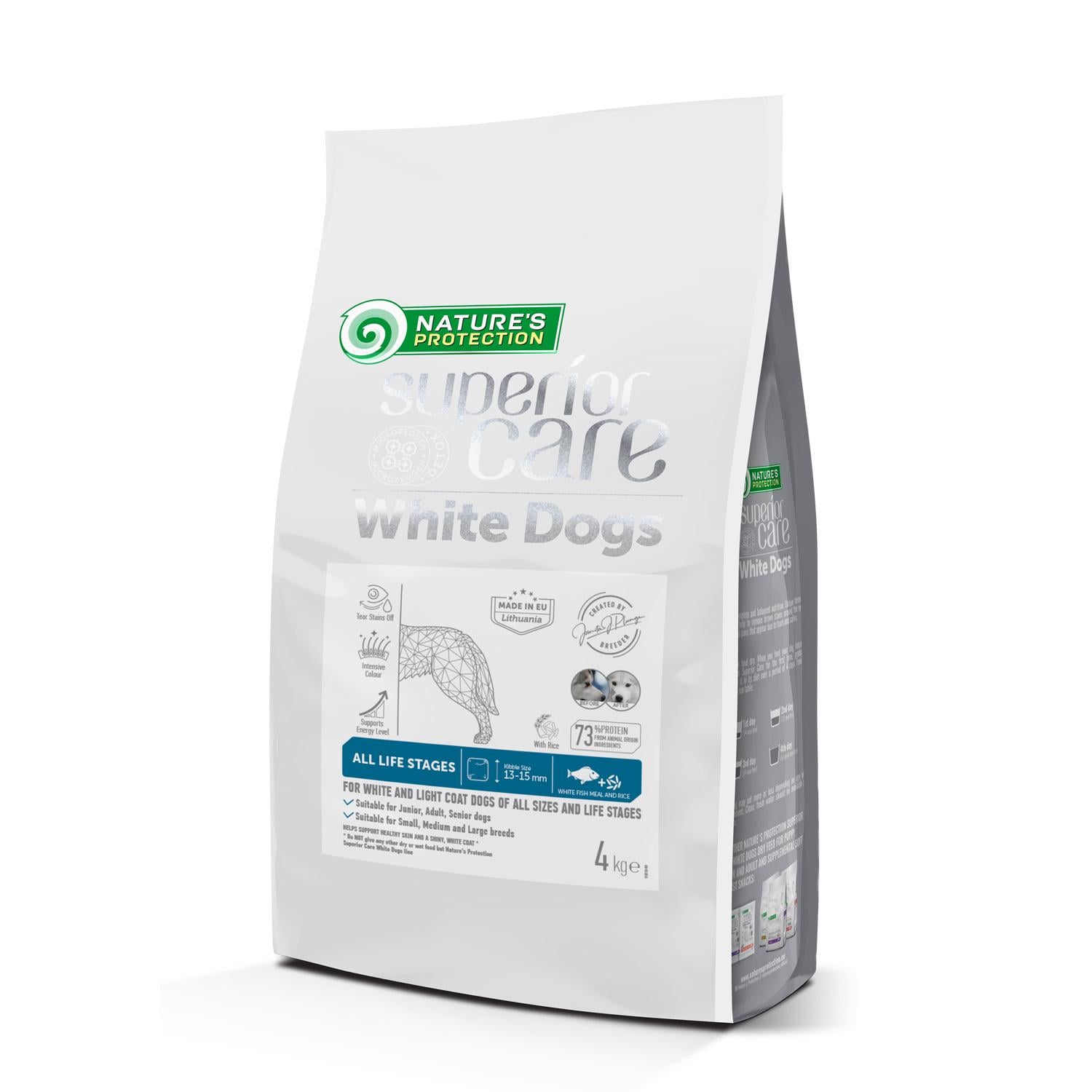 Корм сухий для собак Nature's Protection Superior Care White Dogs White Fish All Sizes and Life Stages 4 кг (24149089)
