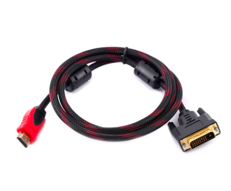 Кабель DVI-HDMI HDMI-DVI сумісний з високошвидкісним HDTV та цифровим аудіокабелем DVI 1,5 м (2221188310) - фото 3