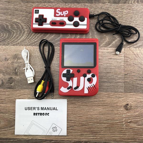 Приставка портативна з джойстиком Sup Retro Dendy 400в1 Game Box 3" на двох Червоний (8283) - фото 4 Приставка портативна з джойстиком Sup Retro Dendy 400в1 Game Box 3" на двох Червоний (8283) - фото 4