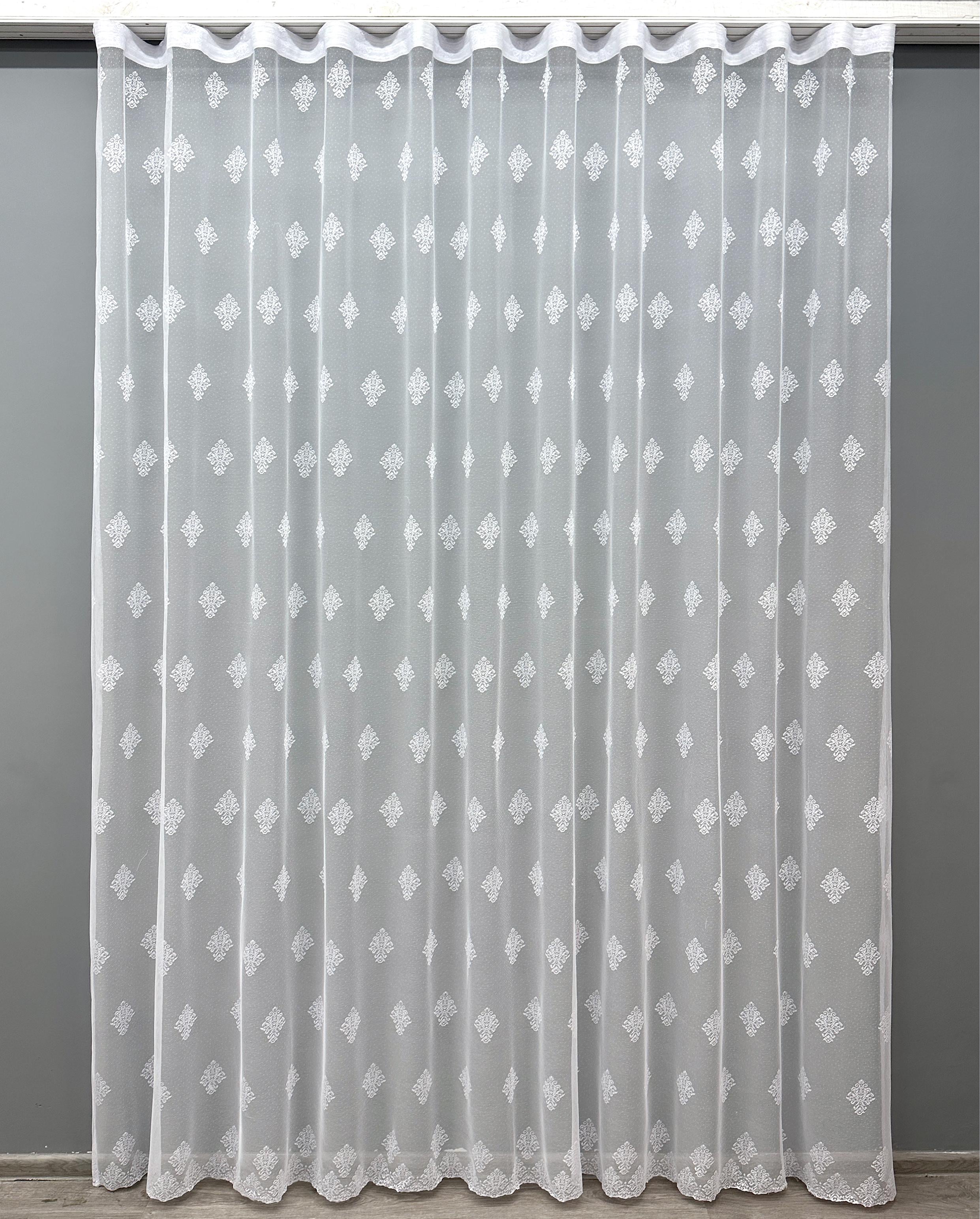 Тюль VR-Textil 1570т жаккард 300х270 см Холодный белый (42-0524) Тюль VR-Textil 1570т жаккард 300х270 см Холодный белый (42-0524)