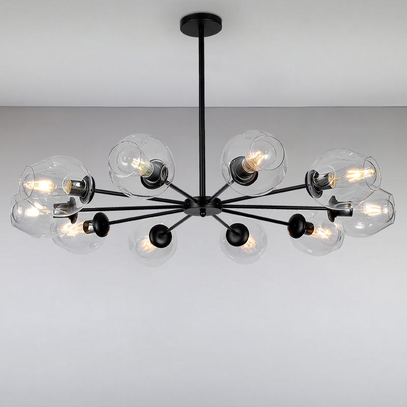 Люстра подвесная молекула Light House LS-15179-10 Черный