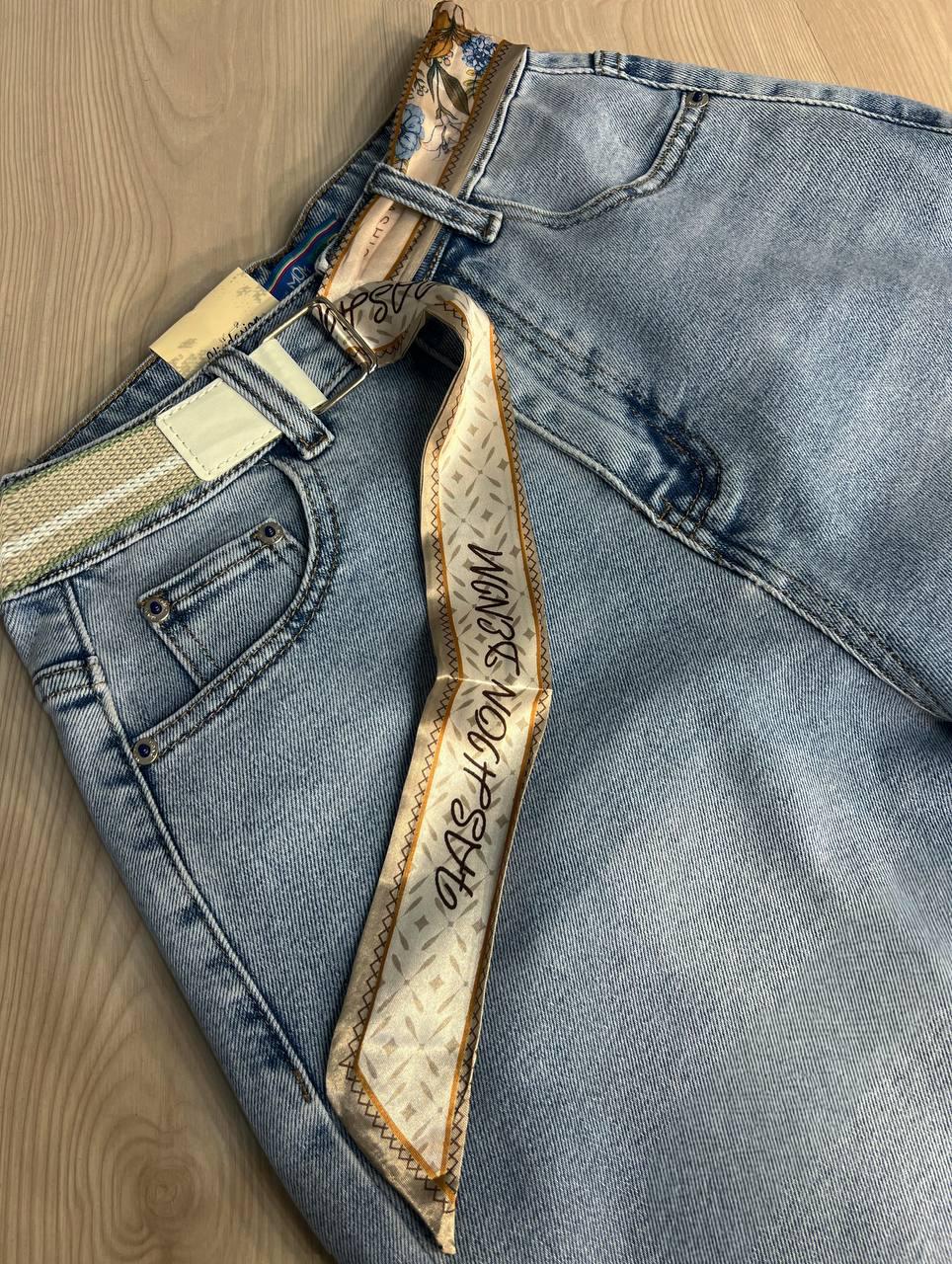 Шорты женские джинсовые Vindasion 4059 бермуды удлиненные с поясом-платком р. 25 Голубой (4150) - фото 9 Шорты женские джинсовые Vindasion 4059 бермуды удлиненные с поясом-платком р. 25 Голубой (4150) - фото 9