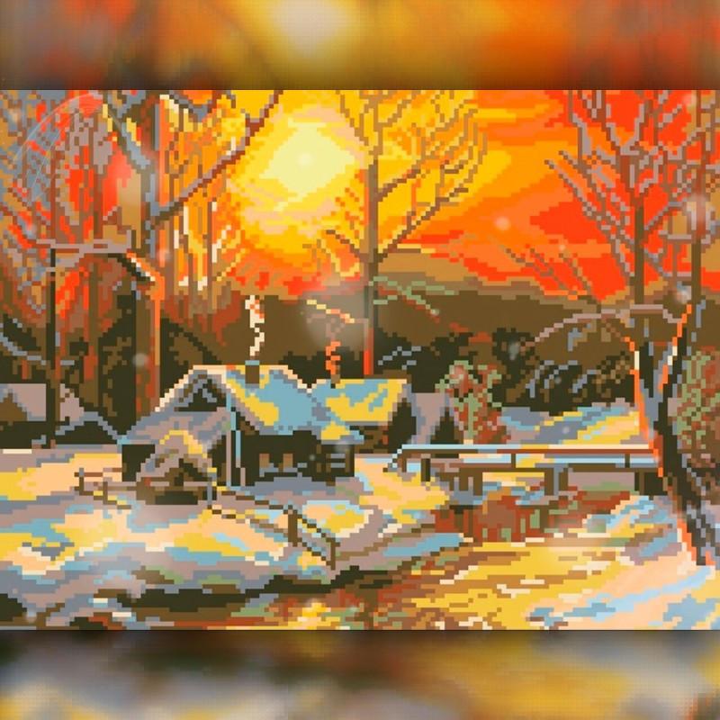 Алмазная вышивка The Wortex Diamonds Пейзаж 30x40 см TWD30023