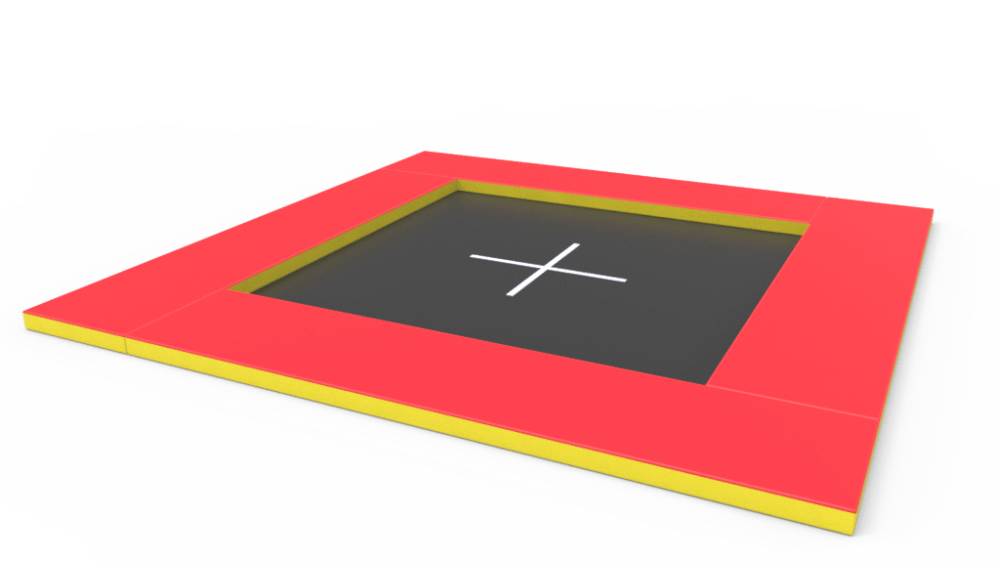 Батут грунтовий Kidigo 240х240 см Різнокольоровий (1629326979)