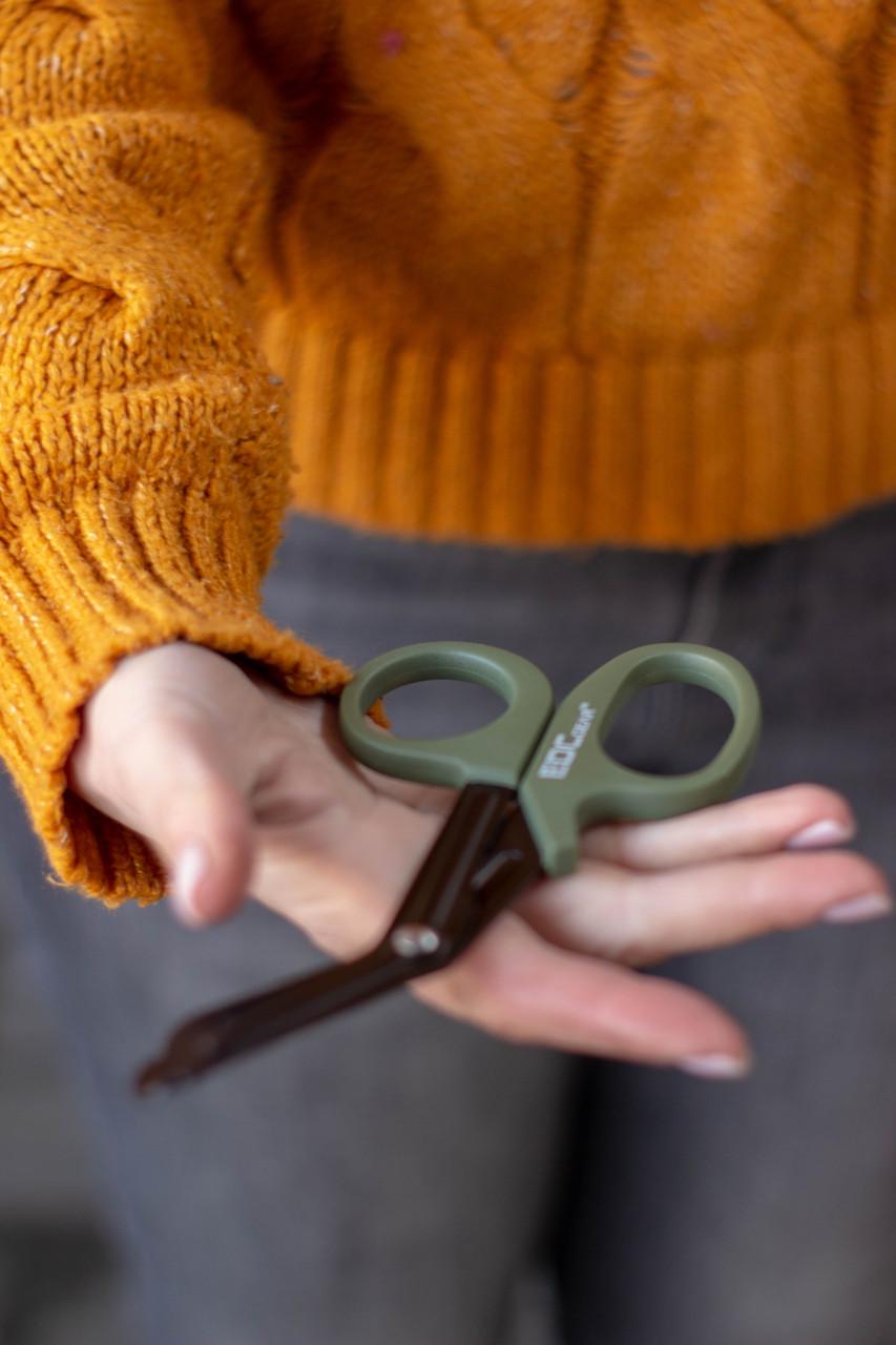 Ножиці Лістера EDC парамедика атраматичні Олива (21209066) - фото 3 Ножиці Лістера EDC парамедика атраматичні Олива (21209066) - фото 3