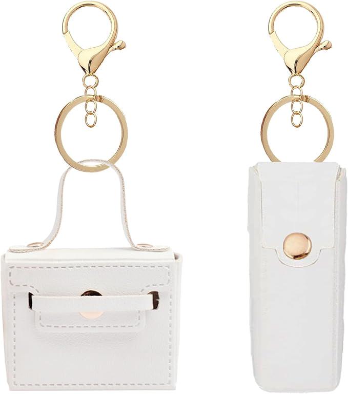 Брелок-ключница Мини сумочка на сумку/косметичку Белый - фото 2 Брелок-ключница Мини сумочка на сумку/косметичку Белый - фото 2