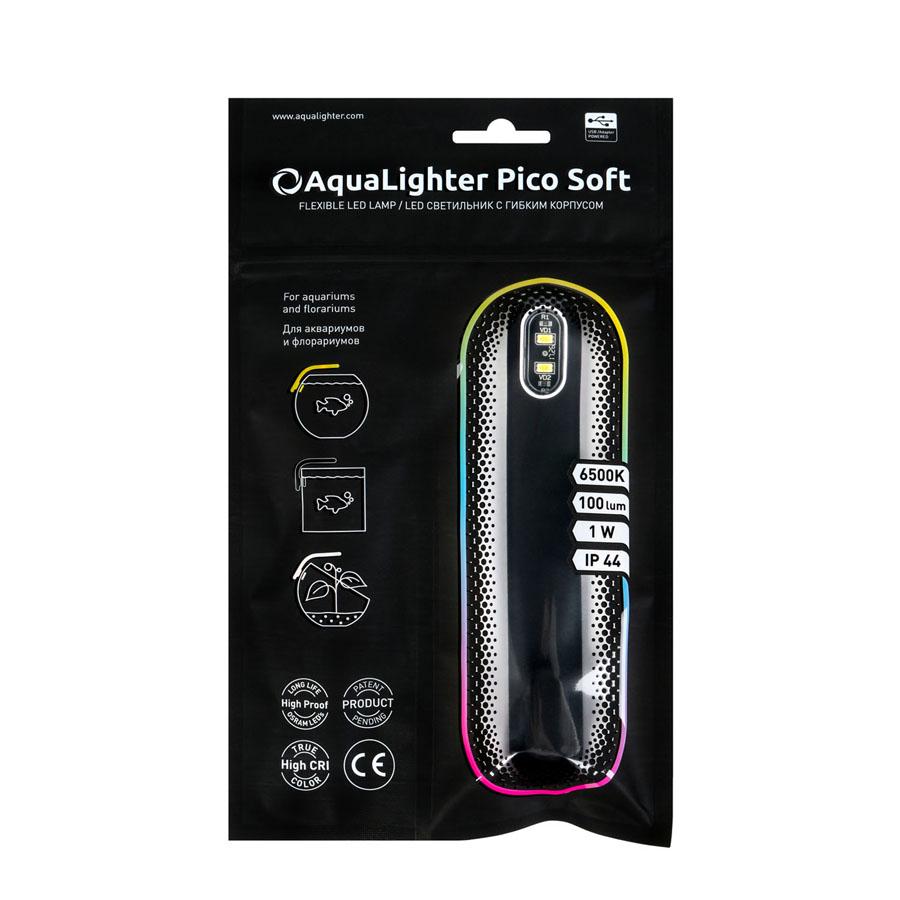 Светильник для аквариума светодиодный AquaLighter Pico Soft 6500К USB Black (87651) - фото 6 Светильник для аквариума светодиодный AquaLighter Pico Soft 6500К USB Black (87651) - фото 6