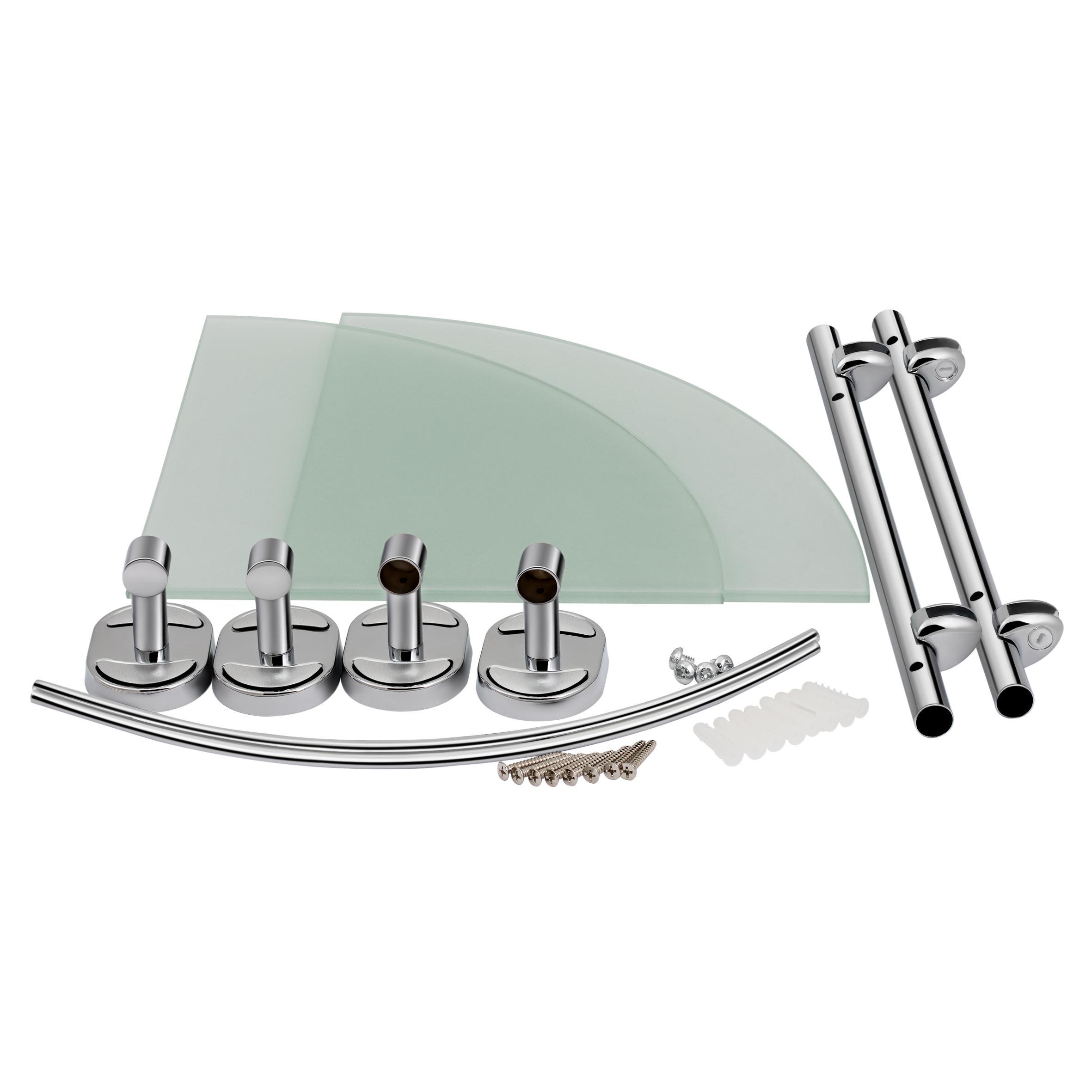 Полка для ванной комнаты угловая Kroner KRM Elbe ACG2907-2 (20651893) - фото 4 Полка для ванной комнаты угловая Kroner KRM Elbe ACG2907-2 (20651893) - фото 4