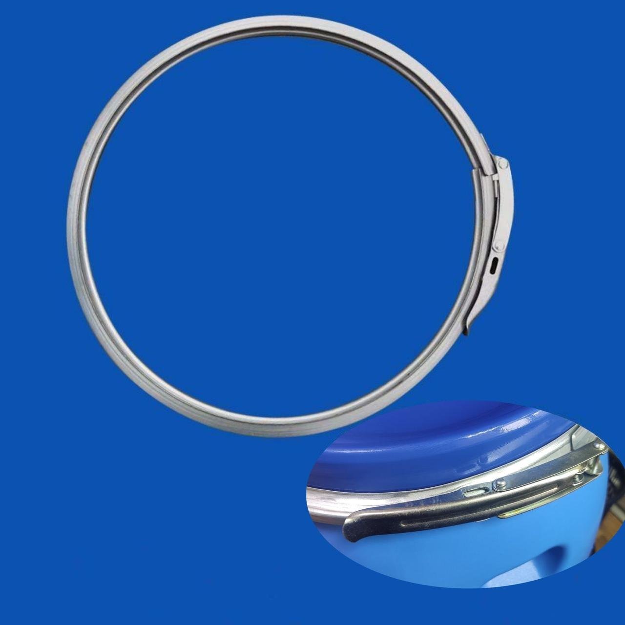 Бочка пластиковая Litolan с металлическим хомутом герметичная пищевая 55 л - фото 2 Бочка пластиковая Litolan с металлическим хомутом герметичная пищевая 55 л - фото 2