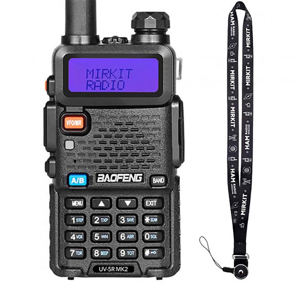 Рація Baofeng UV-5R MK2 зі шнурком Mirkit (8015)