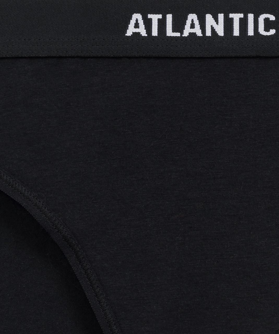 Набор трусов-бикини женских Atlantic 3CLP-012 средней посадки с широкой резинкой M Черный/Розовый/Серый (2765548702) - фото 4