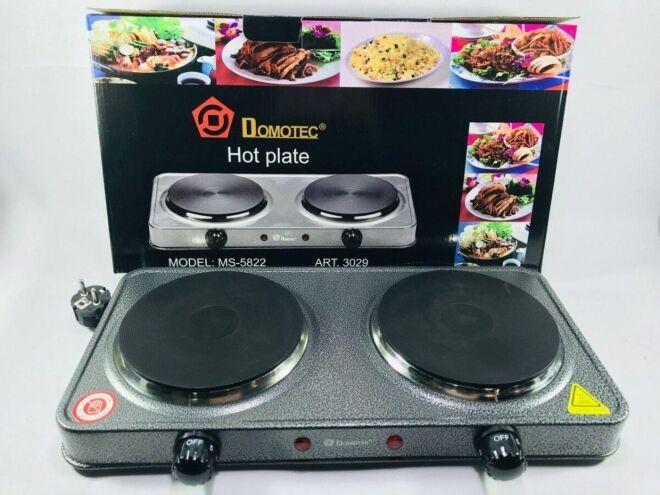 Настольная плита Domotec MS-5822 дисковая плита на 2 конфорки (3029) Настольная плита Domotec MS-5822 дисковая плита на 2 конфорки (3029)