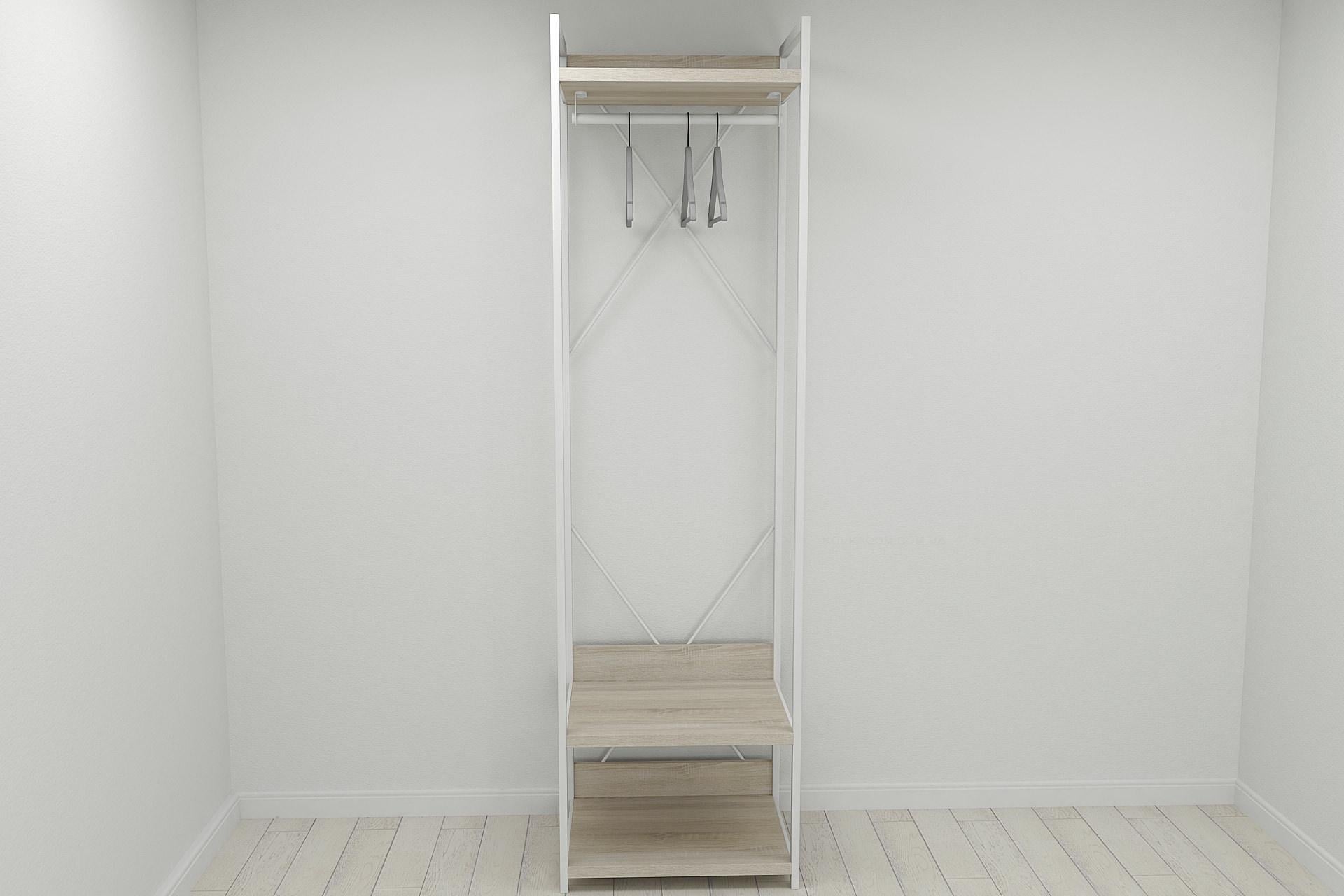 Шкаф-гардероб Ferrum-decor Коннект Уни секция 1 металл/ДСП 32 мм 220x60x50 см Белый/Дуб Сонома (FRD-104509) Шкаф-гардероб Ferrum-decor Коннект Уни секция 1 металл/ДСП 32 мм 220x60x50 см Белый/Дуб Сонома (FRD-104509)