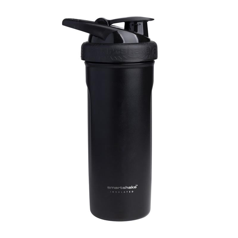 Шейкер-термос для протеина из нержавеющей стали с двойными стенками SmartShake Insulated Steel 750 мл Черный