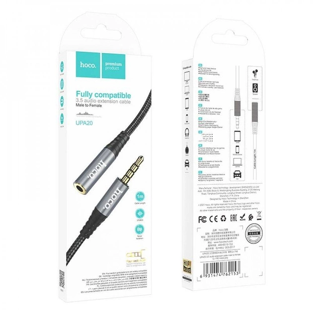 Аудіокабель Hoco AUX UPA20 3,5 мм - фото 2