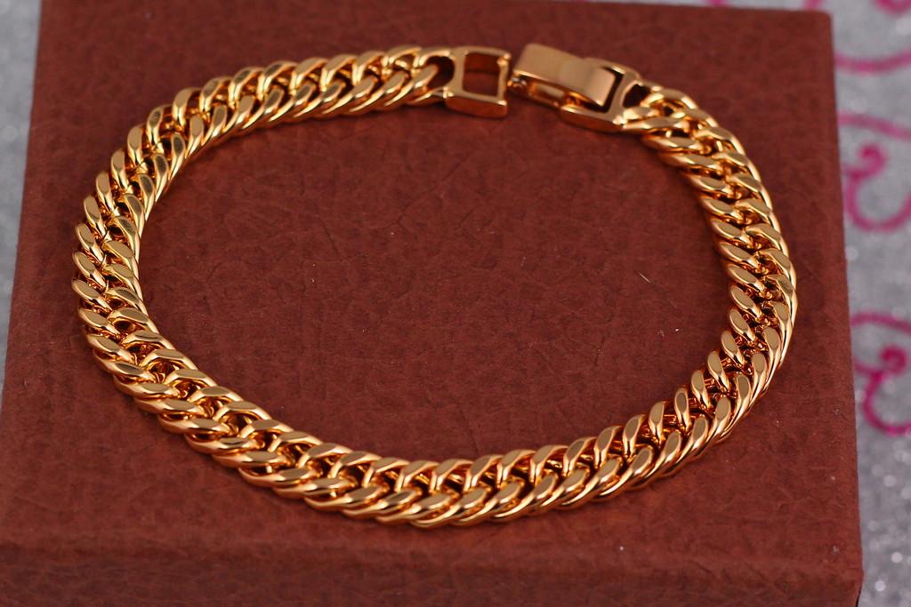 Браслет Xuping Jewelry Кобра 7 мм 19 см Золистый (1580410392)