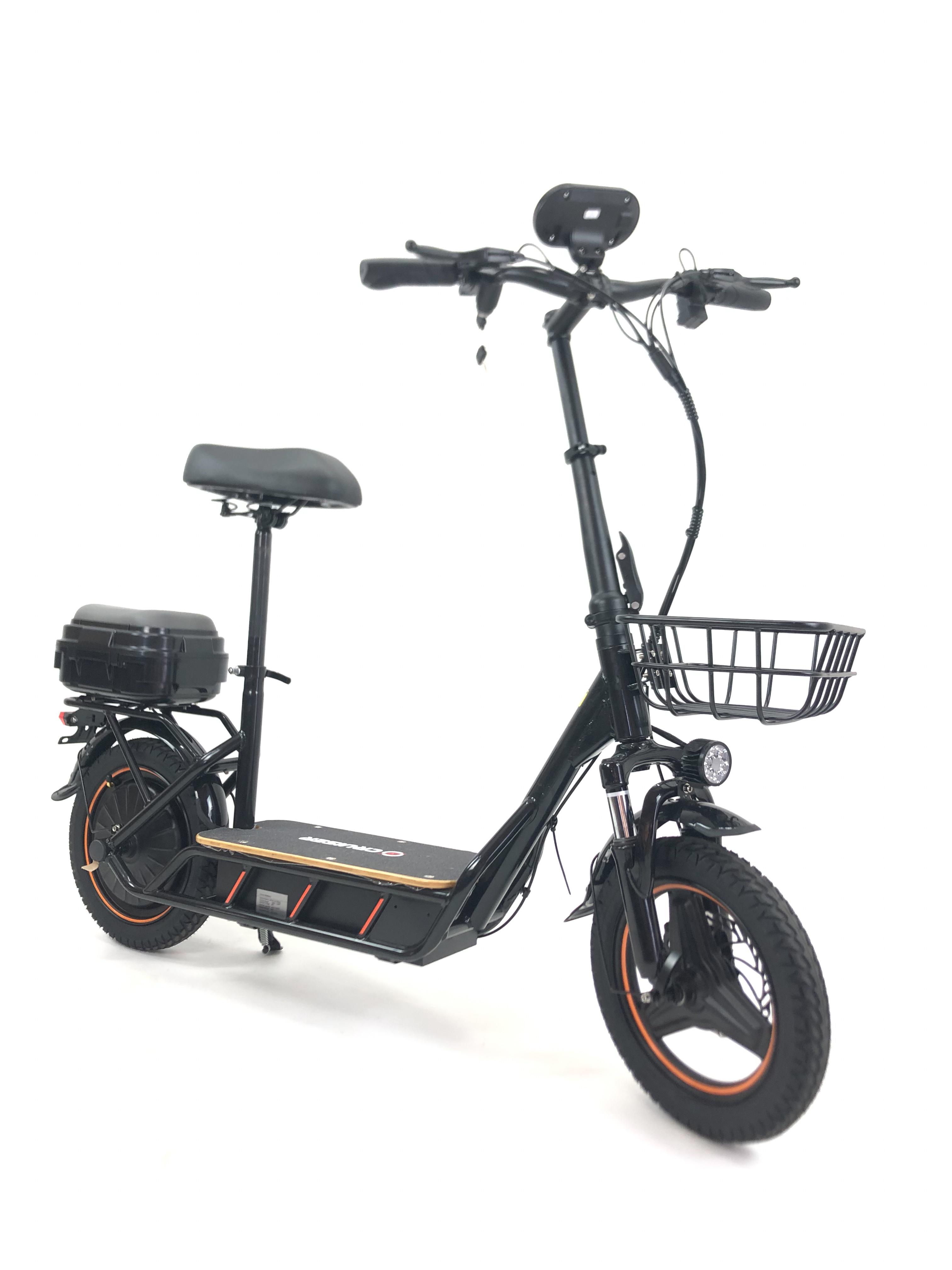 Электроскутер Cruiser E-Bike 14" 1000W 48V 24 Ah с корзиной (ЭВ-1000-14)