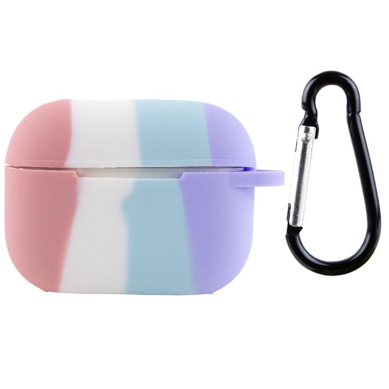 Футляр силіконовий Epik Colorfull для навушників AirPods Pro Рожевий/Бузковий (00000049911_7)