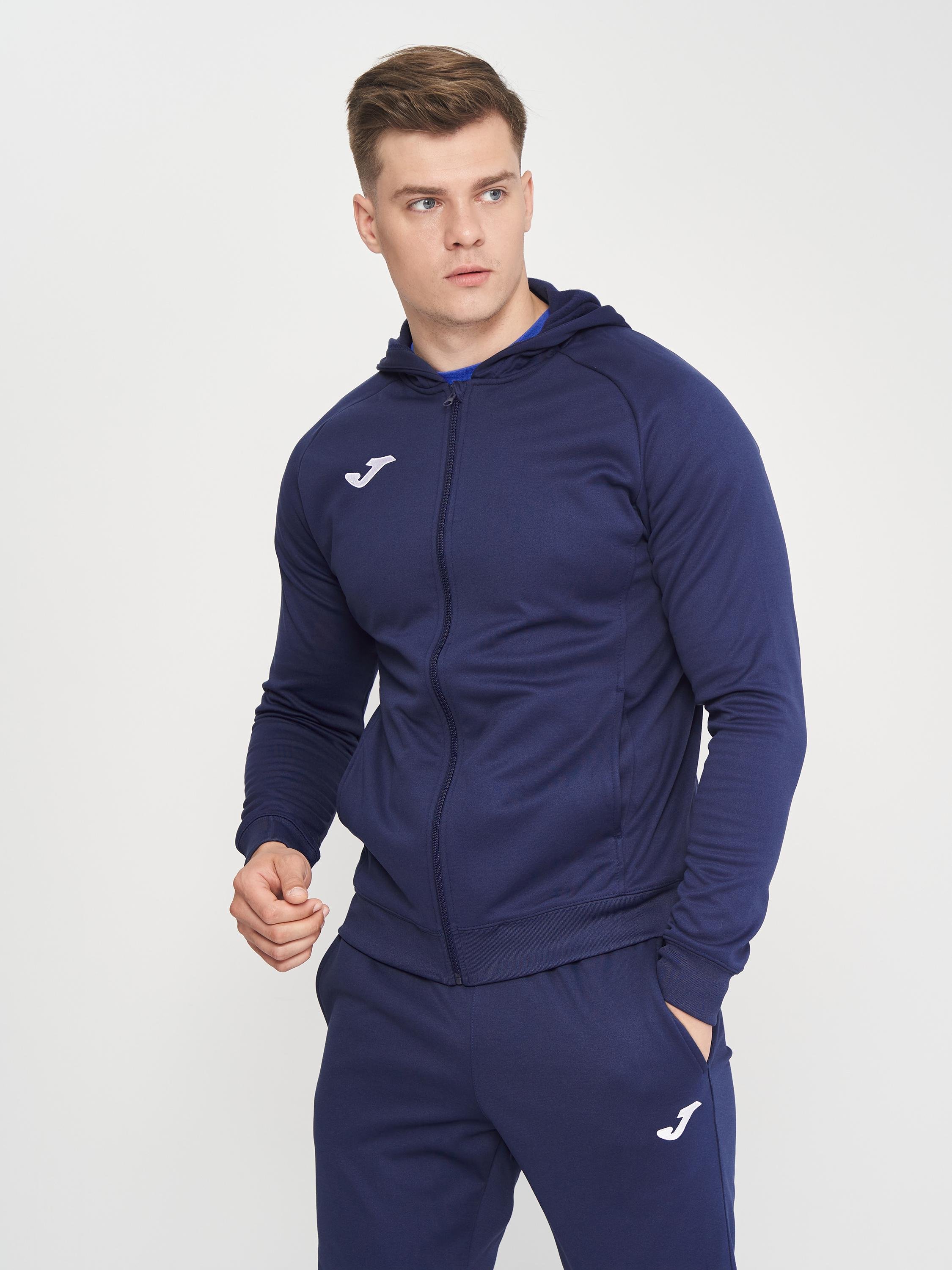 Олимпийка Joma 101303.331 Jacket Hoodie Menfis 2XL Dark Melange (9998460645132)