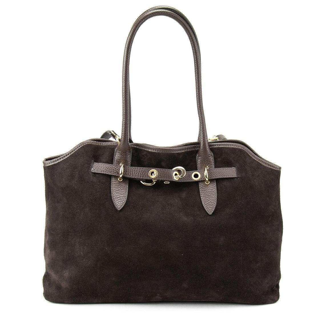 Сумка женская кожаная Firenze Italy F-IT-7667DB Шоколадный (2768688642)