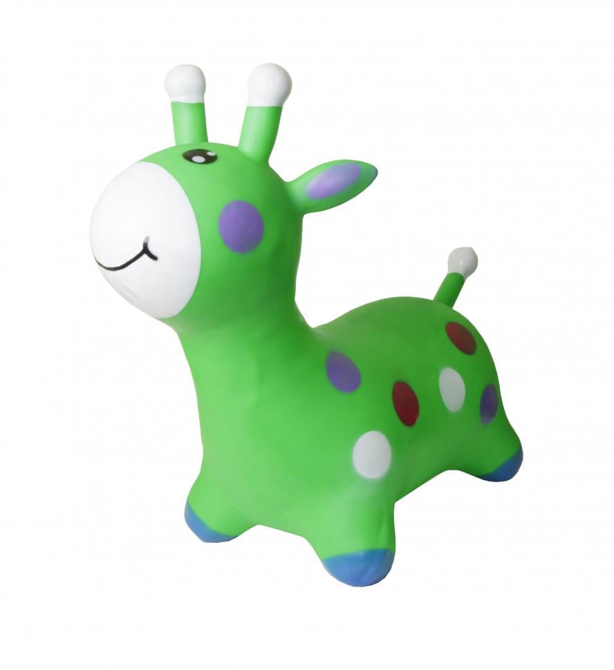 Детская игрушка-тренажер SUNROZ прыгун Жираф BT-RJ-0077 резиновый Зеленый