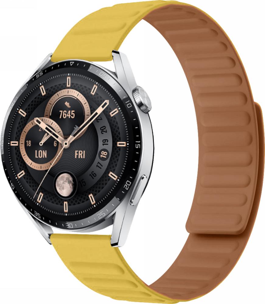 Ремінець Magneter для Huawei Watch GT3 46 мм Yellow (26655-0A) Ремінець Magneter для Huawei Watch GT3 46 мм Yellow (26655-0A)