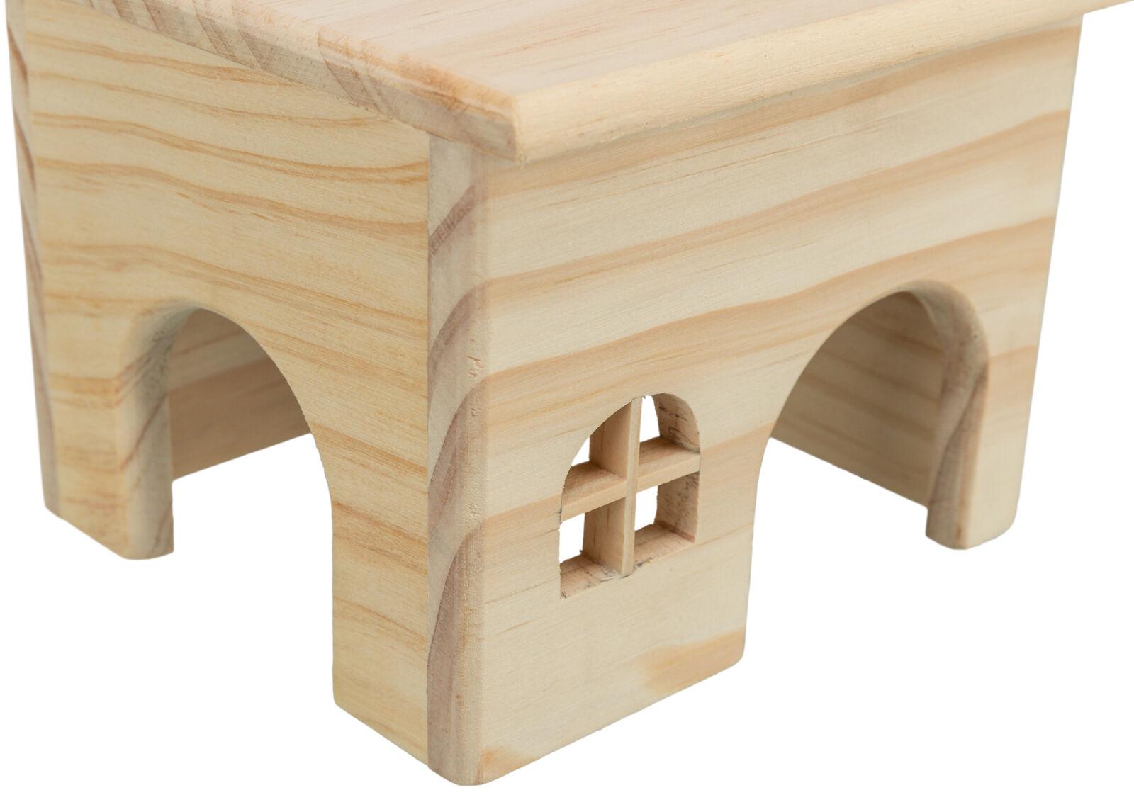 Домик деревянный Trixie для кроликов морских свинок 40х20х23 см (TX-61263) - фото 4