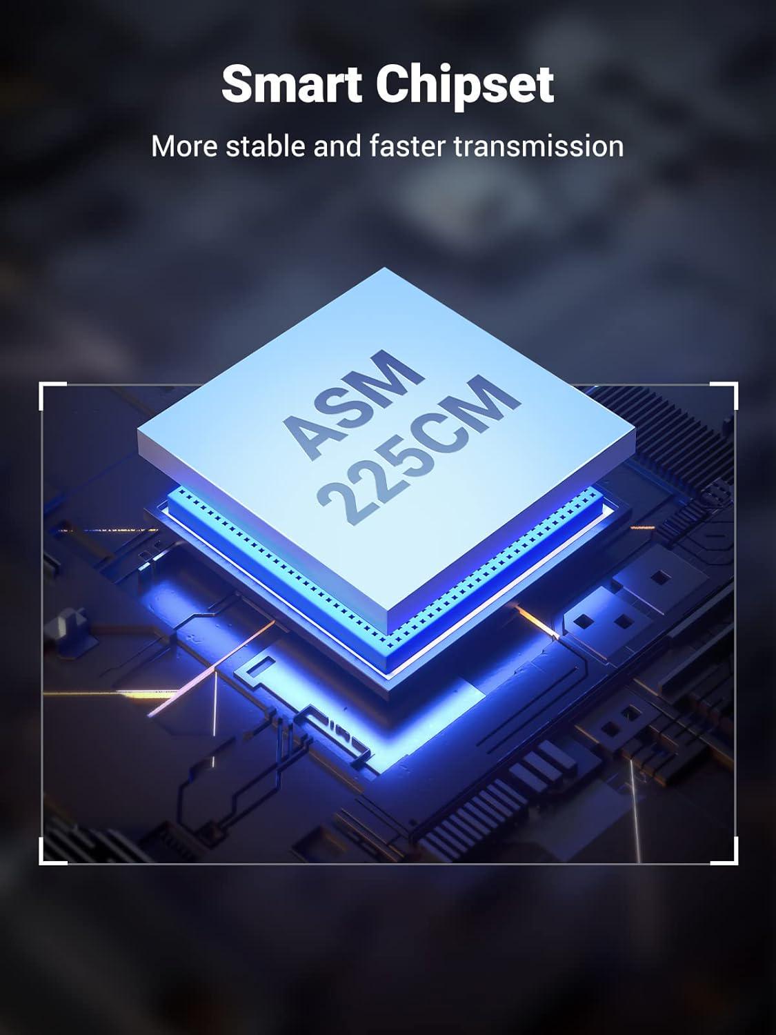 Кабель UGREEN SATA USB 50 см Для 2.5" SATA HDD/SSD USB 3.0 до SATA III 5 Гбіт/с UASP Чорний (70609) - фото 12