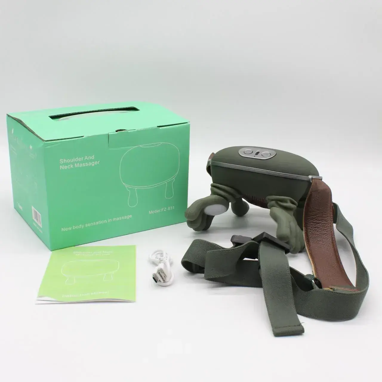 Масажер для шиї та плечей Zenith N7 бездротовий з підігрівом USB 10 режимів (sp10355) Масажер для шиї та плечей Zenith N7 бездротовий з підігрівом USB 10 режимів (sp10355)