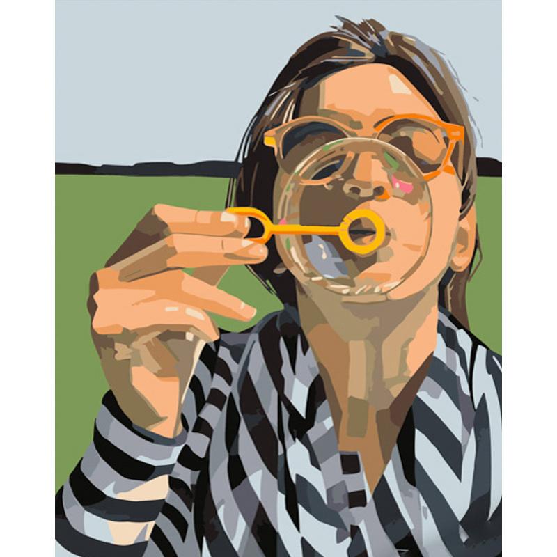 Картина по номерам Strateg Премиум Мыльный пузырь 40x50 см (GS596)