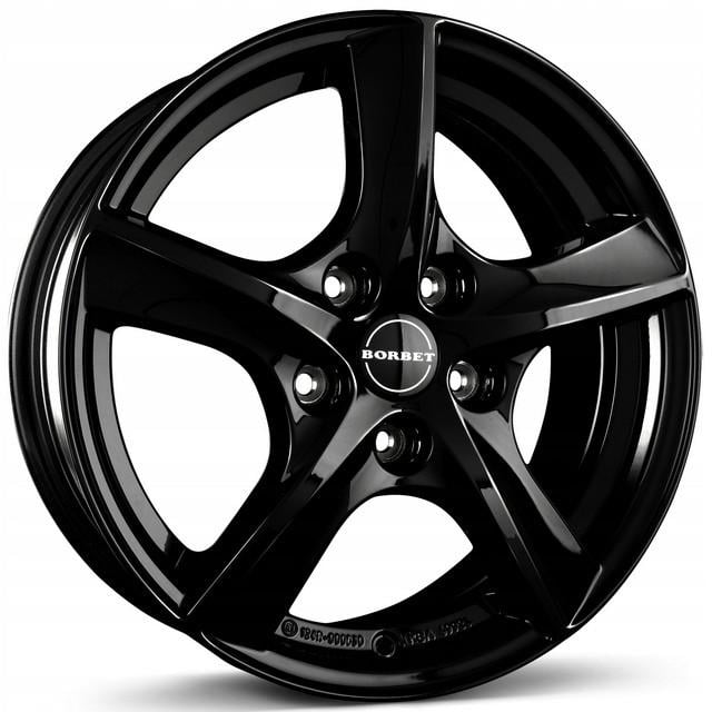 Диски литі Borbet TL2 5,5x15 5x100 ET40 DIA 57,1 Gloss Black (1001593379)