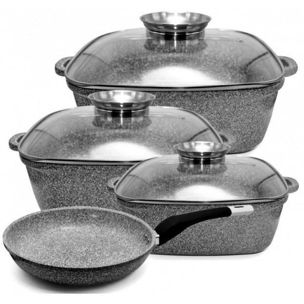 Набір казанів Unique 7 предметів 16/20/24 см/ 24 см (UN-5531)