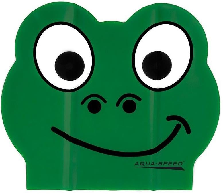 Шапочка для плавання Aqua Speed Zoo Frog Latex 5712 Зелений (5908217657121)