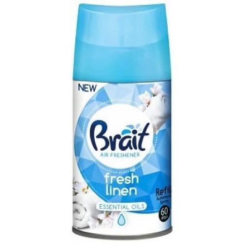 Змінний балон для автоматичного ароматизатора повітря Brait Fresh Linen 250 мл (717907)